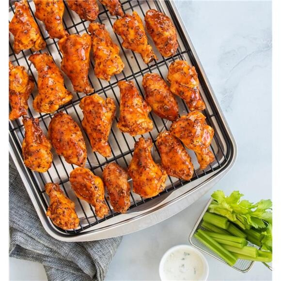 Nordic Ware Oven Crisp Baking Tray, 17.10 x 12.40 x 1.40 inches, Natural - Picture 5 of 7